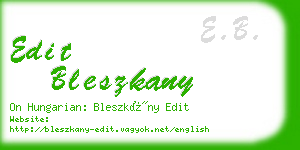 edit bleszkany business card